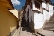 Steep streets in Cusco