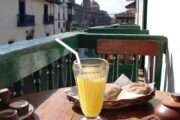 Breakfast with fiew in Cusco